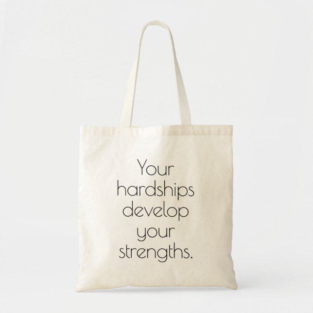 Your Hardships Tote Bag (Front)