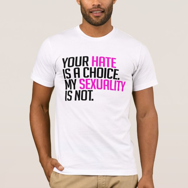Your Hate is a choice T-Shirt (Front)