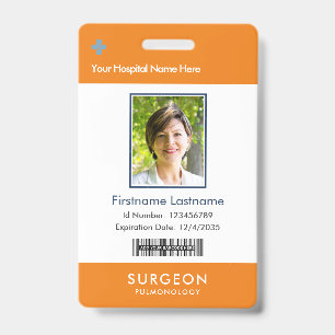 Your Health Care Company Logo  Photo Clip Name ID Badge