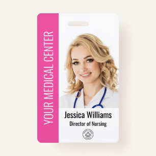 Your Health Care Company Logo Photo ID Badge