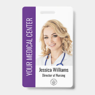 Your Health Care Company Logo Photo  ID Badge