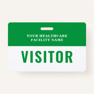 Your Health Care Company Photo Visitor ID Badge