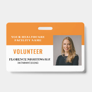 Your Health Care Company Photo Volunteer ID Badge