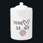 Your Heart is my Compass<br><div class="desc">This phrase suggests that the person's heart is guiding another person's direction or path in life, similar to how a compass points to the direction of true north. It implies a deep connection and trust between two people, where one person relies on the other's intuition and inner guidance to navigate...</div>