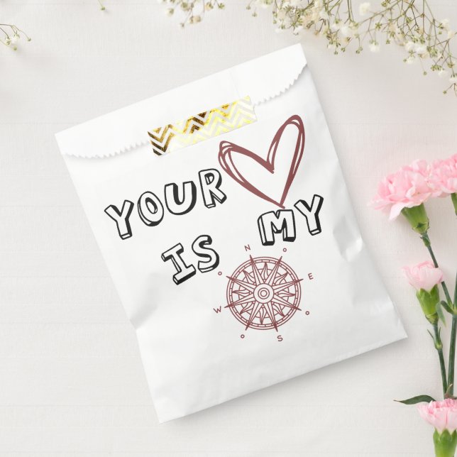 Your Heart is my Compass       Favour Bags (Sealed)
