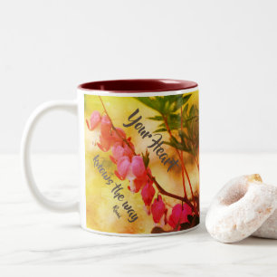 Your Heart Knows Bleeding Hearts Inspirational Two-Tone Coffee Mug