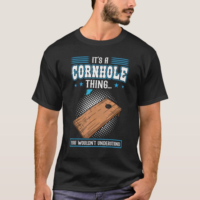 Your Hole Is My Goal  Cornhole T-Shirt (Front)