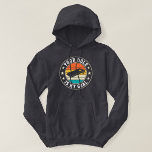 Your Hole Is My Goal Retro Cornhole Player Vintage Hoodie