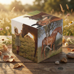 Your Horse Portrait Memorial Photo Cube