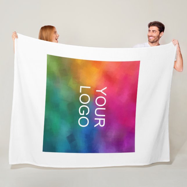 Your Hotel Hostel Motel Guest House Company Logo Fleece Blanket (In Situ)