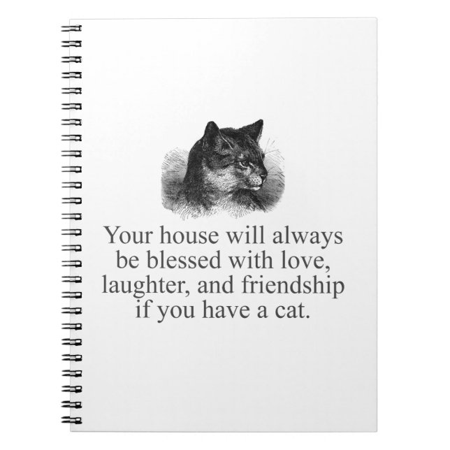Your House Will Always Be Blessed  Notebook (Front)