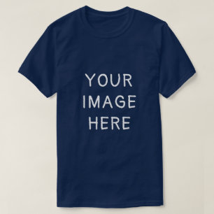 Your Image Here – Custom Photo Navy T-Shirt