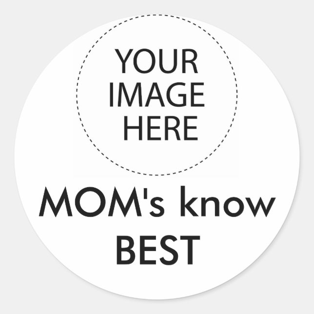 Your Image Here jGibney The MUSEUM Zazzle Gifts Classic Round Sticker (Front)