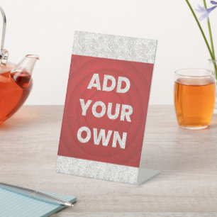 Your Image Here Pedestal Sign