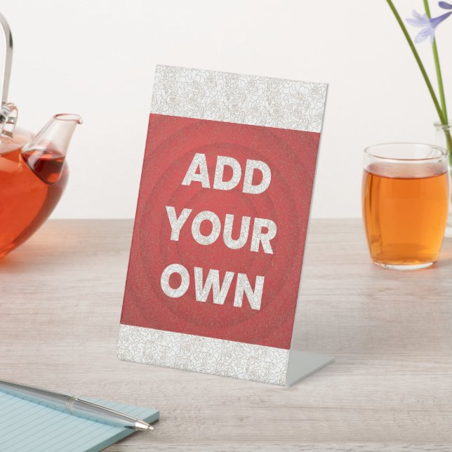 Your Image Here Pedestal Sign (In SItu)