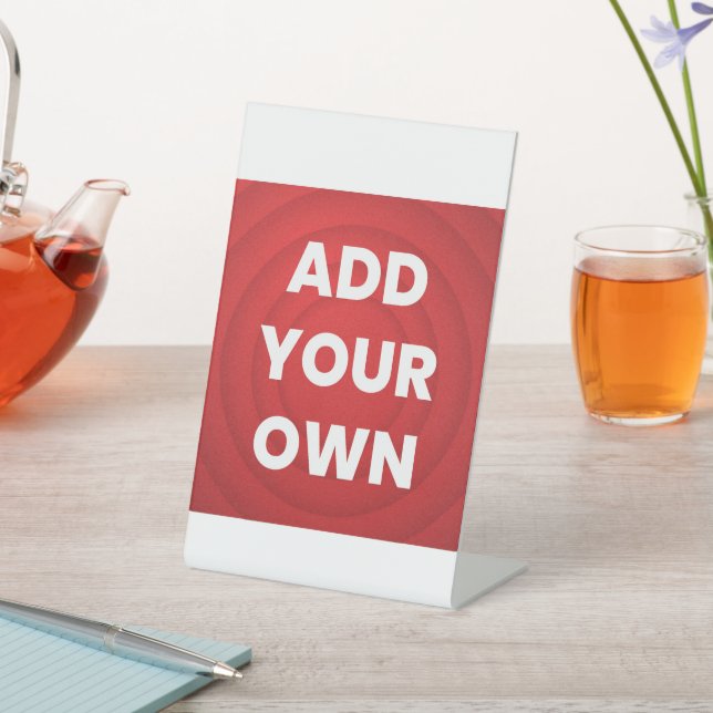 Your Image Here Pedestal Sign (In SItu)