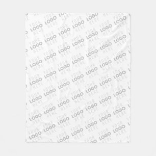 Your Image/Logo Lightened Automatically + Pattern Fleece Blanket