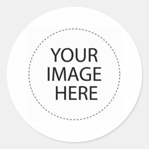 Your Image or Text Here Classic Round Sticker