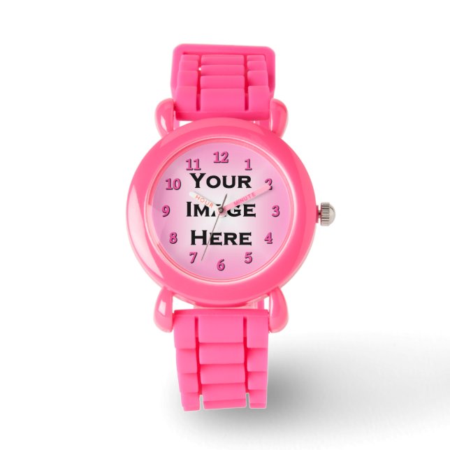 Your Image See-Through Rose Numbers 40 Pct Sheer Watch (Front)