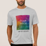 Your Image Text Here Mens Activewear Sport Grey T-Shirt<br><div class="desc">Add Your Image Text Here Template Mens Sport-Tek Competitor Activewear Grey T-Shirt.</div>