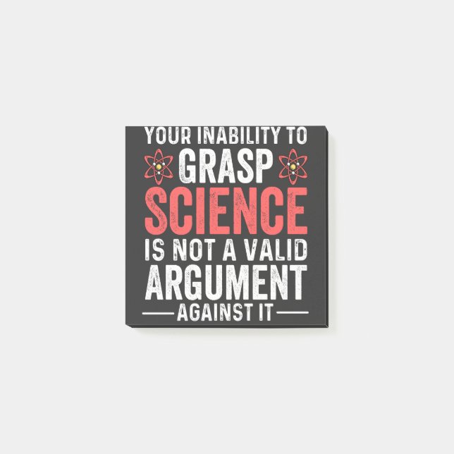 Your Inability To Grasp Science Post-it Notes (Front)