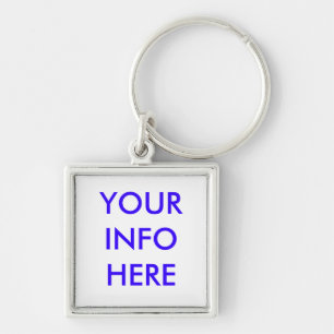 YOUR INFO HERE KEY RING
