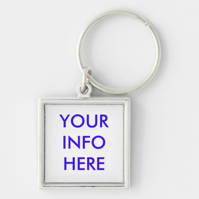 YOUR INFO  HERE KEY RING (Front)