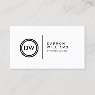 Your Initials Monogram Logo Business Card