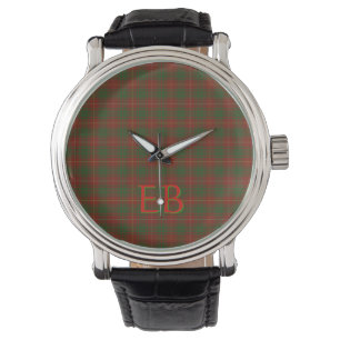 Your initials on Bruce Clan tartan Watch