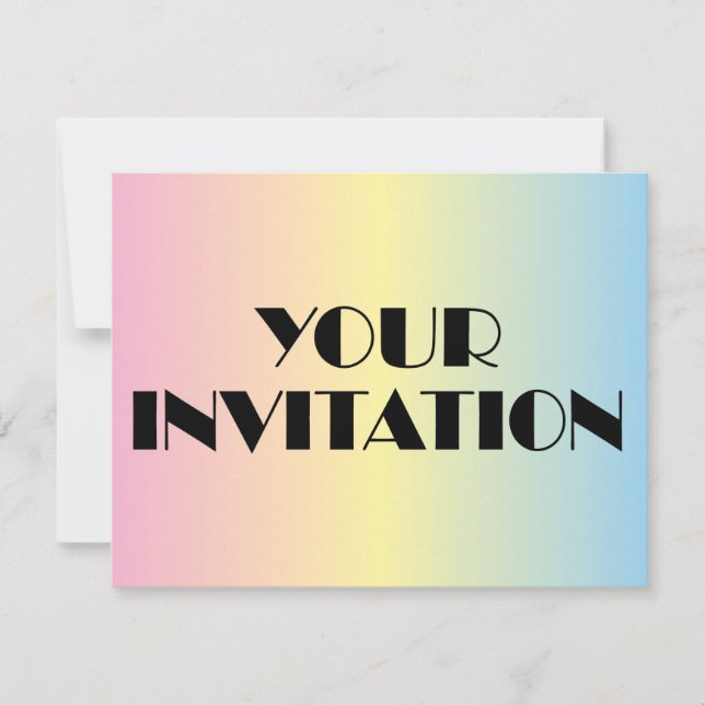 Your Invitation Pastel (Front)