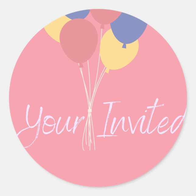 Your invited Sticker (Front)