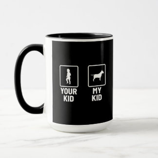 Your Kid, My Kid Funny Bull Terrier  Mug