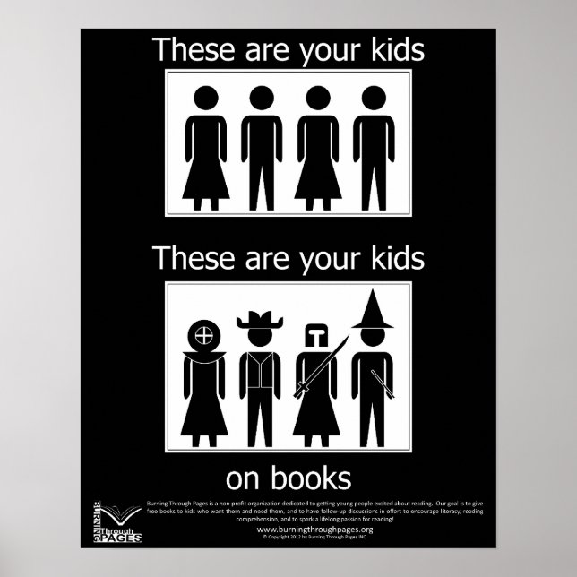 Your Kids On Books Poster (Front)