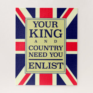 Your King and Country need you Enlist. Jigsaw Puzzle