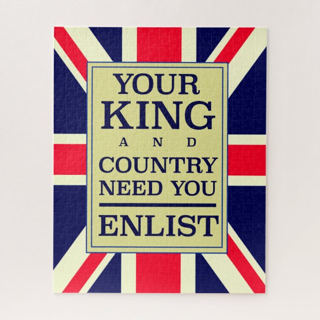 Your King and Country need you Enlist. Jigsaw Puzzle (Vertical)