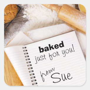 Your Kitchen Creations (custom baking sticker) Square Sticker