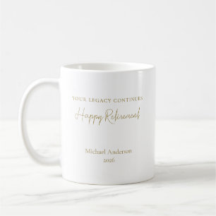 Your Legacy Continues Personalised Retirement Gift Coffee Mug