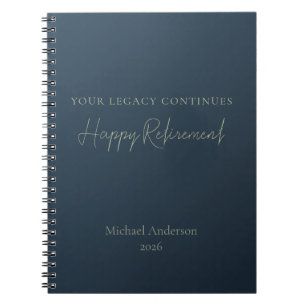 Your Legacy Continues Personalised Retirement Gift Notebook
