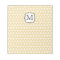 Your Letter. Custom Monogram. Beige Polka Dot.