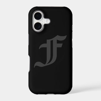 Your Letter Masculine Grey and Black Design