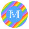 Your Letter, Rainbow Stripes Monogram.