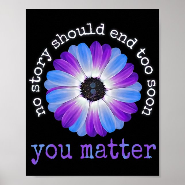 Your Life Problems Suicide Prevention Awareness Da Poster (Front)