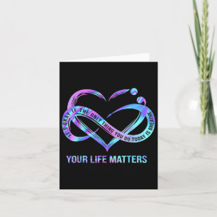 Your Life Problems Suicide Prevention Awareness St Card