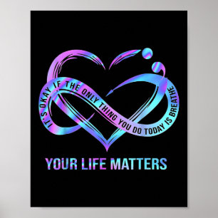 Your Life Problems Suicide Prevention Awareness St Poster
