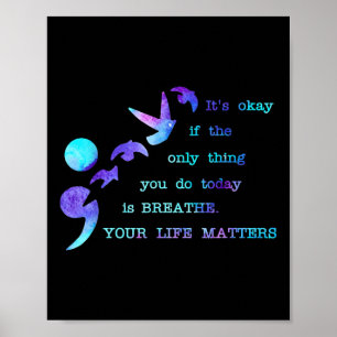 Your Life S Suicide Prevention Awareness Men Women Poster