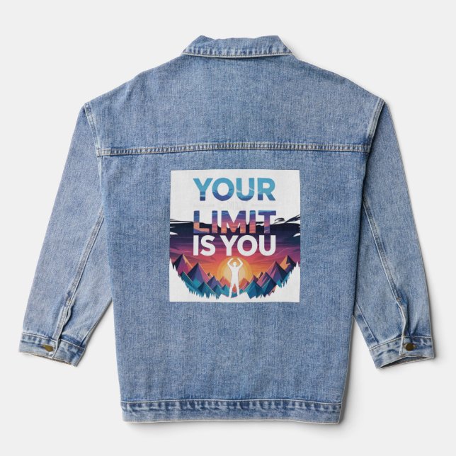 YOUR LIMIT IS YOU DENIM JACKET (Back)