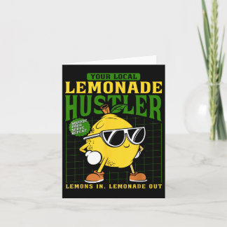 Your Local Lemonade Hustler Funny Lemon Stand Boss Card