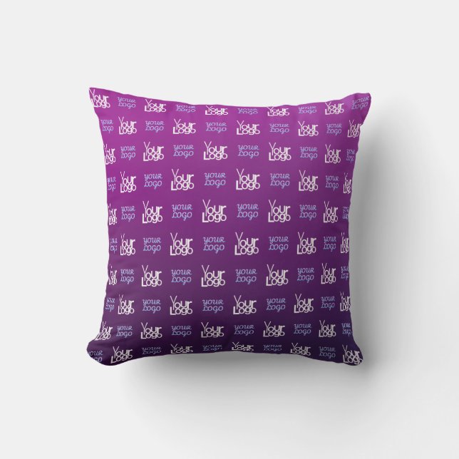 Your Logo | 2 Uploaded Images or Business Logos  Cushion (Front)