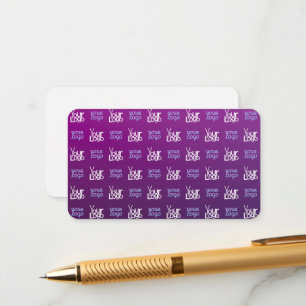 Your Logo   2 Uploaded Images or Business Logos  Enclosure Card