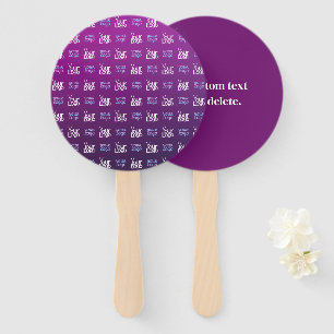 Your Logo 2 Uploaded Images or Business Logos Hand Fan